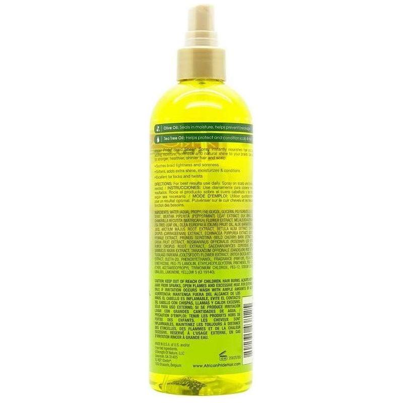 African Pride Olive Miracle Anti-Breakage Braid Sheen Spray 355ml - Image 4