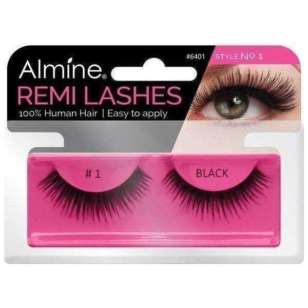 Almine Eyelashes Black 100% Remi Human hair - Image 28