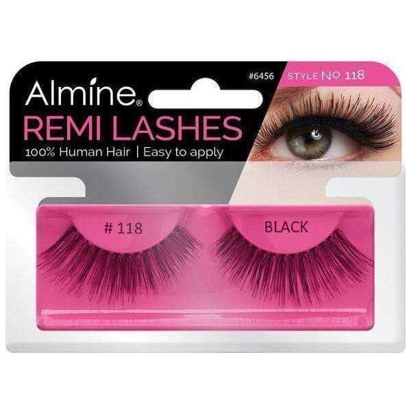 Almine Eyelashes Black 100% Remi Human hair - Image 42
