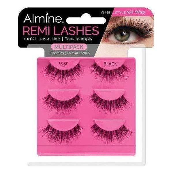 Almine Eyelashes Black 100% Remi Human hair - Image 9