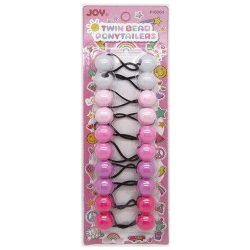 Annie Joy Twin Beads Ponytailers 20Mm 10Ct Asst Color