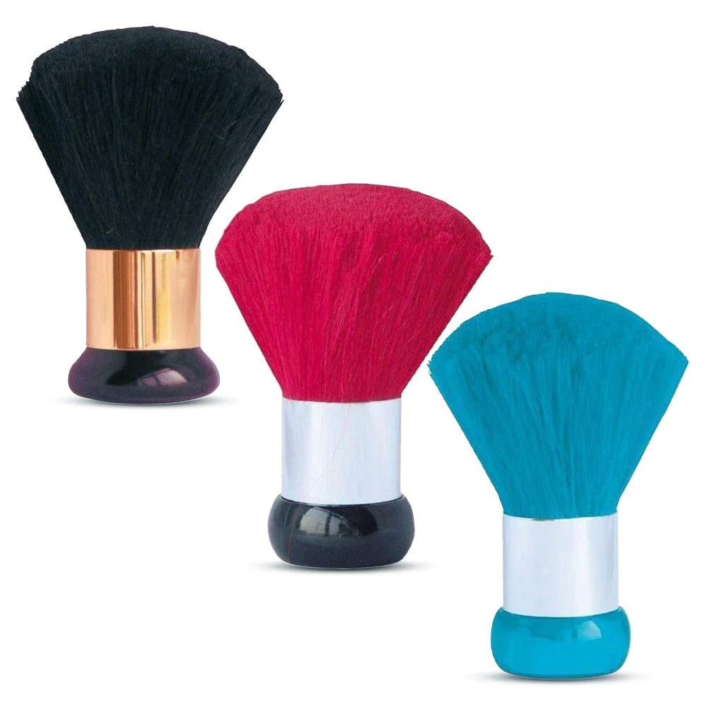 Neck Duster Brush – Soft Bristles for Hair Removal Red/Blue/Black
