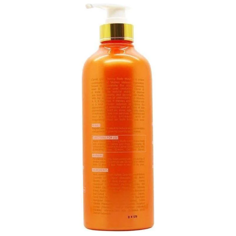 Carrot Glow Intense Toning Body Wash Rosemary Mint with Carrot Oil & Vitamins A, K, E Complex 500ml - Image 3