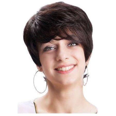 Clair International Wig Bresilienne Donna 1K Color: Natural, Human Hair