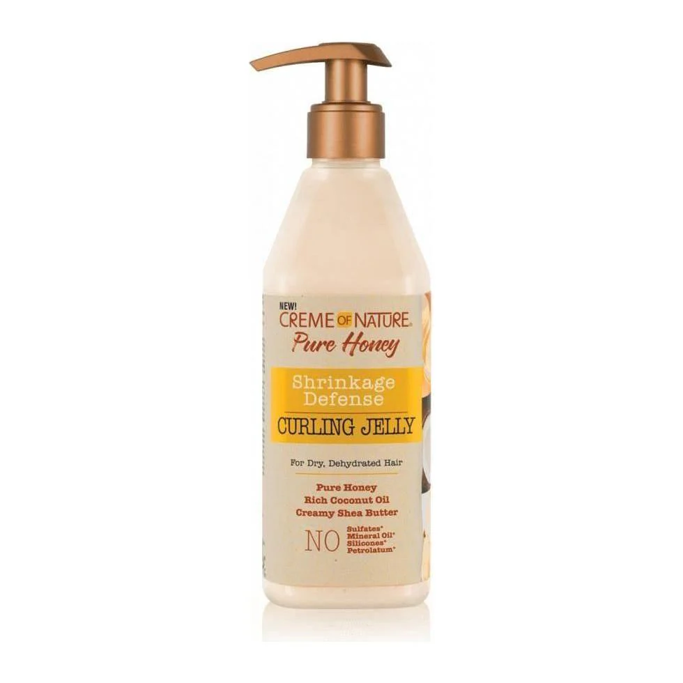 Creme of Nature Pure Honey Curl Shrinkage Defense Curling Jelly 12 oz