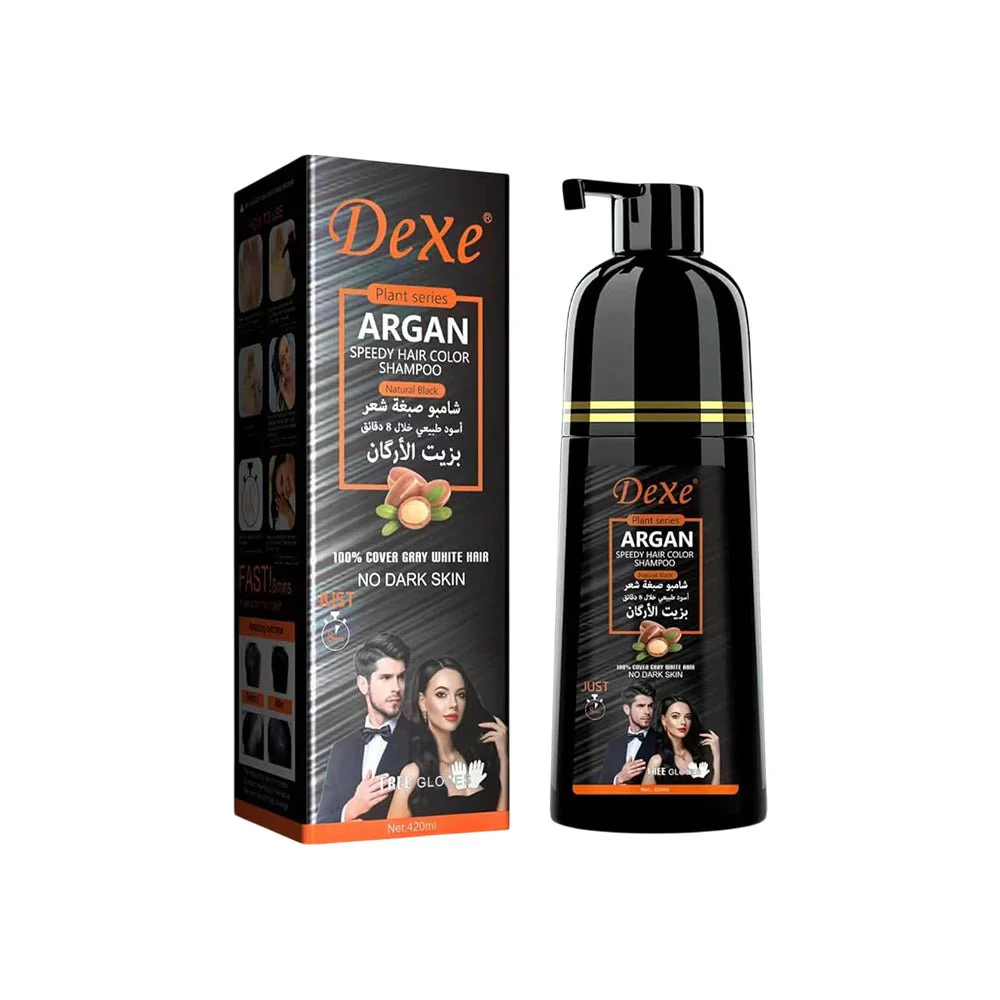Dexe ARGAN Speedy Hair Color Shampoo 420ml - Image 3