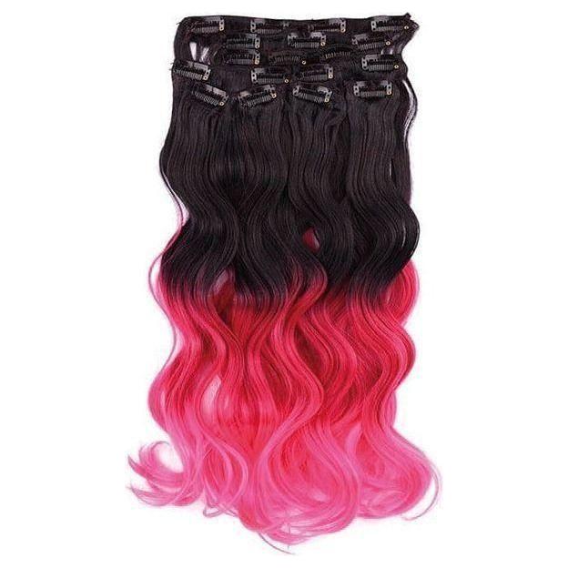 Dream Hair 8 Clip-In Ombre Extensions Kunsthaar - Image 6