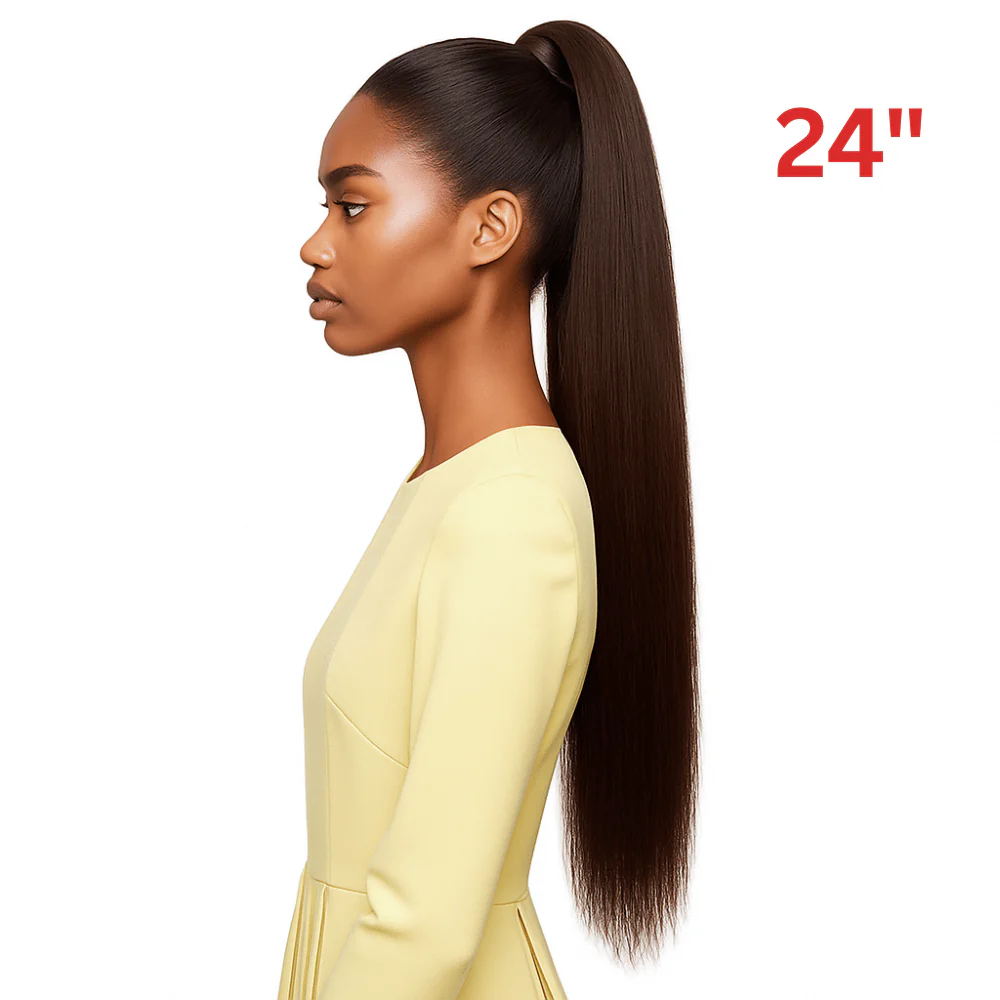Dream Hair EL Ponytail Straight Human Hair 22" & 24" - Image 11