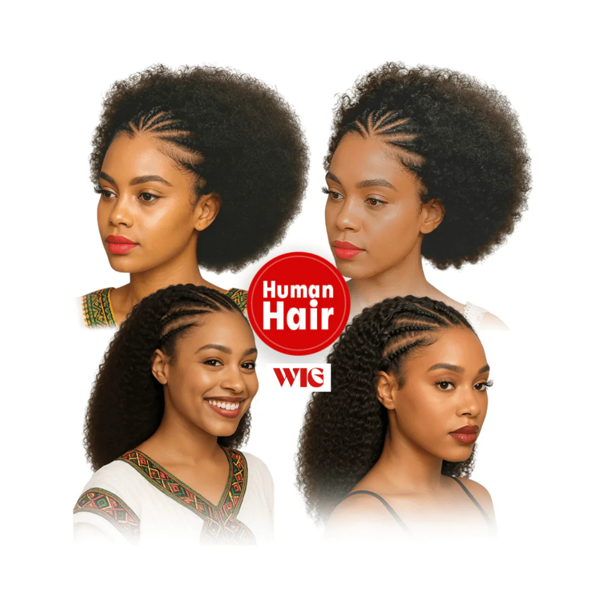 Dream Hair Human Hair 13x4 Braid Wig Natural Color