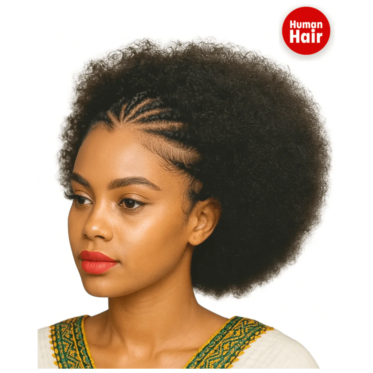 Dream Hair Human Hair 13x4 Braid Wig Natural Color - Image 3