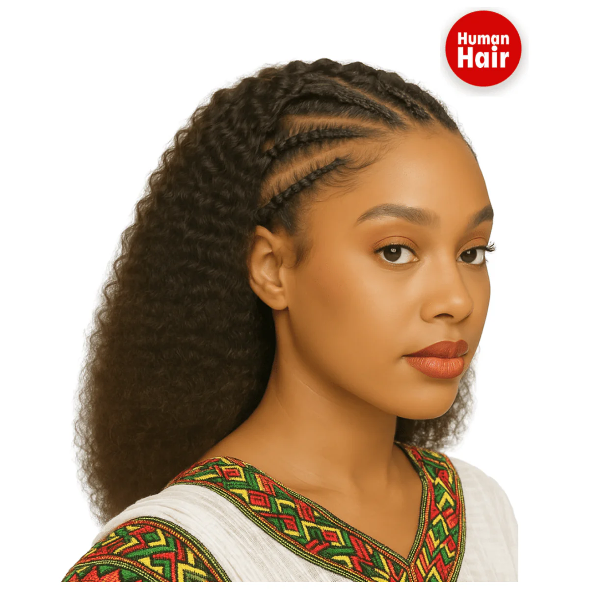 Dream Hair Human Hair 13x4 Braid Wig Natural Color - Image 4