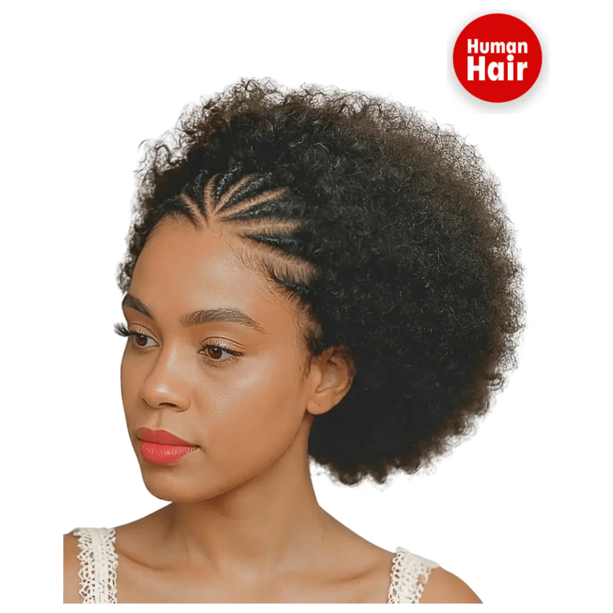 Dream Hair Human Hair 13x4 Braid Wig Natural Color - Image 5