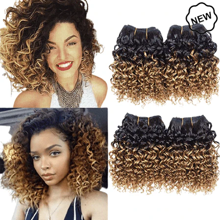 Dream Hair Kinky curly Weft 3pcs, 6"/15cm Human Hair