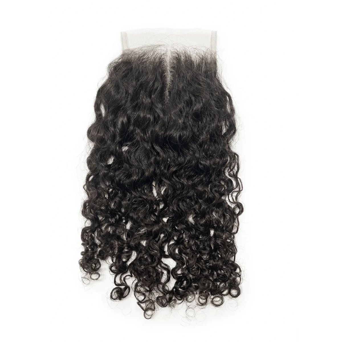 Dream Hair Natural Closure 4*4 Middle Part Deep Wave Brazilian Virgin 14:Natural Color - Image 2