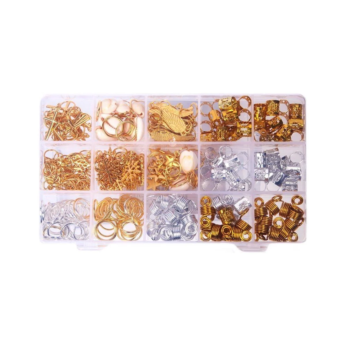 Dreamfix 200pcs Braiding Hair Rings 12 Style - Image 6