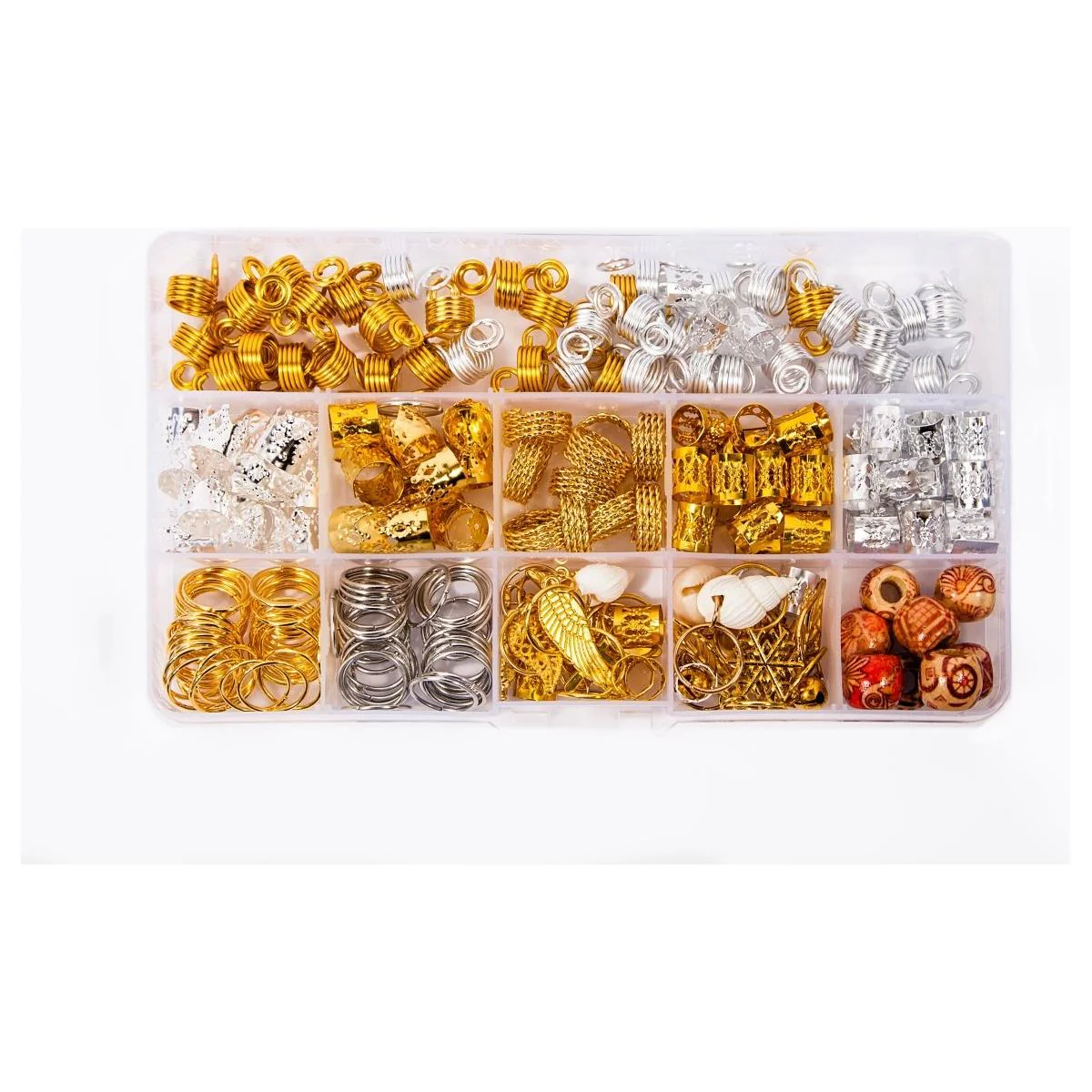 Dreamfix 238pcs Braiding Hair Rings 20 Styles - Image 6