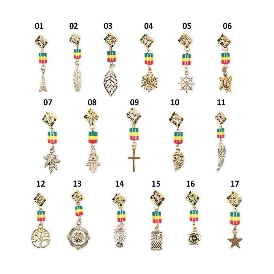 Dreamfix Golden Metal Hair Dreadlock Beads 12pcs - Image 4