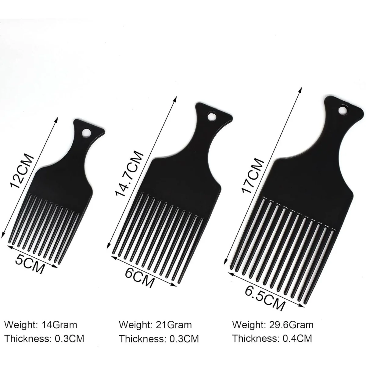 Dreamfix Hair Pick Comb Set (3 pcs) - Image 3