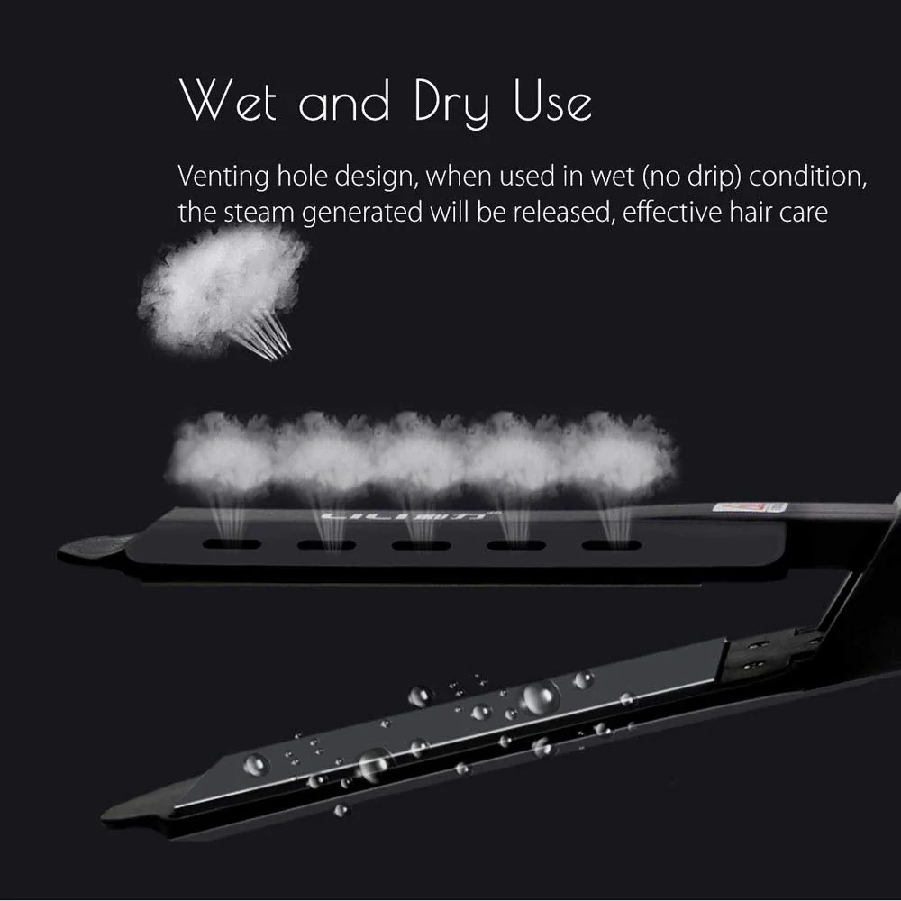 Dreamfix Titanium InstaHeat Wet & Dry Straightener (Black) - Image 3