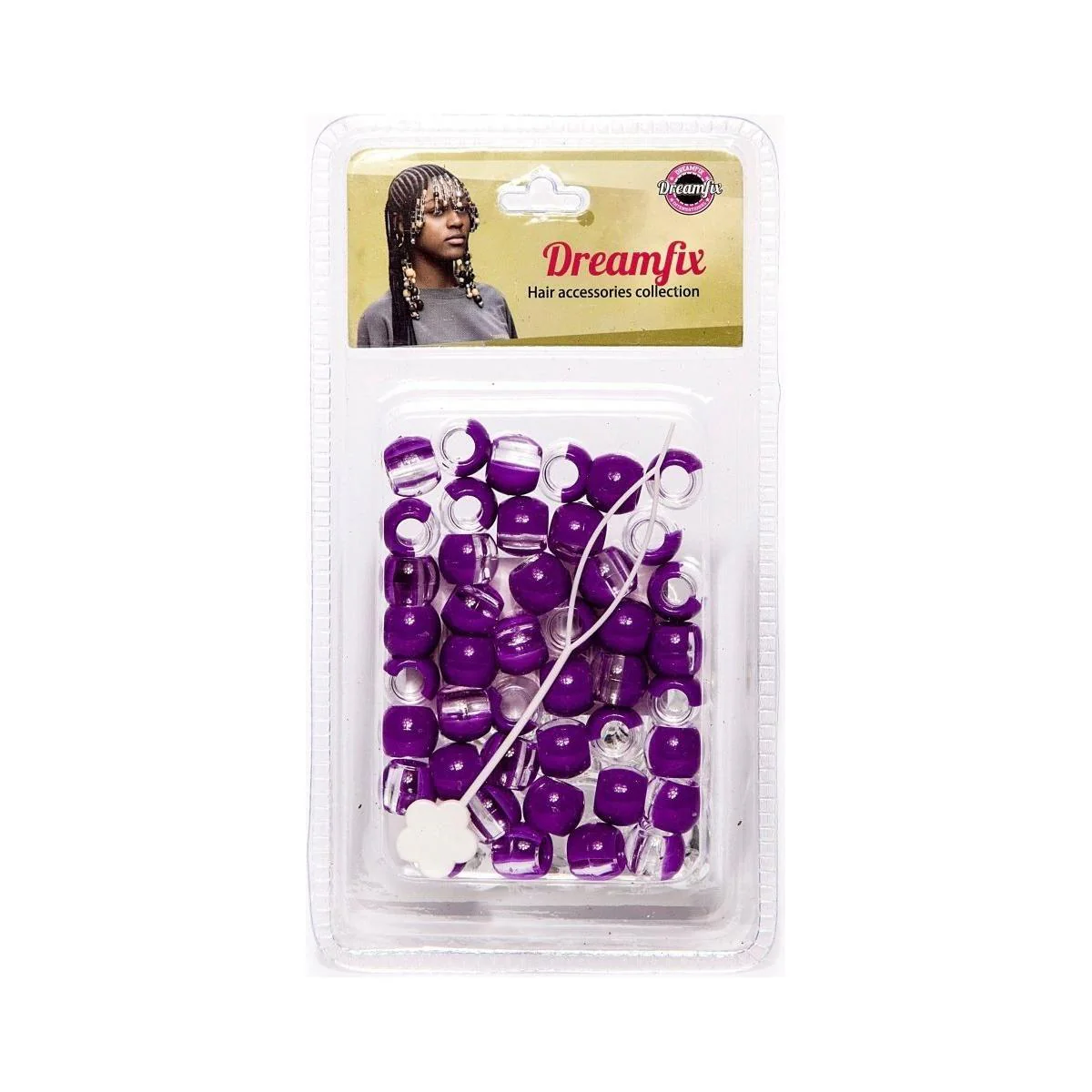 Dreamfix Plastic Hair Beads For Kids Assorted - Image 13