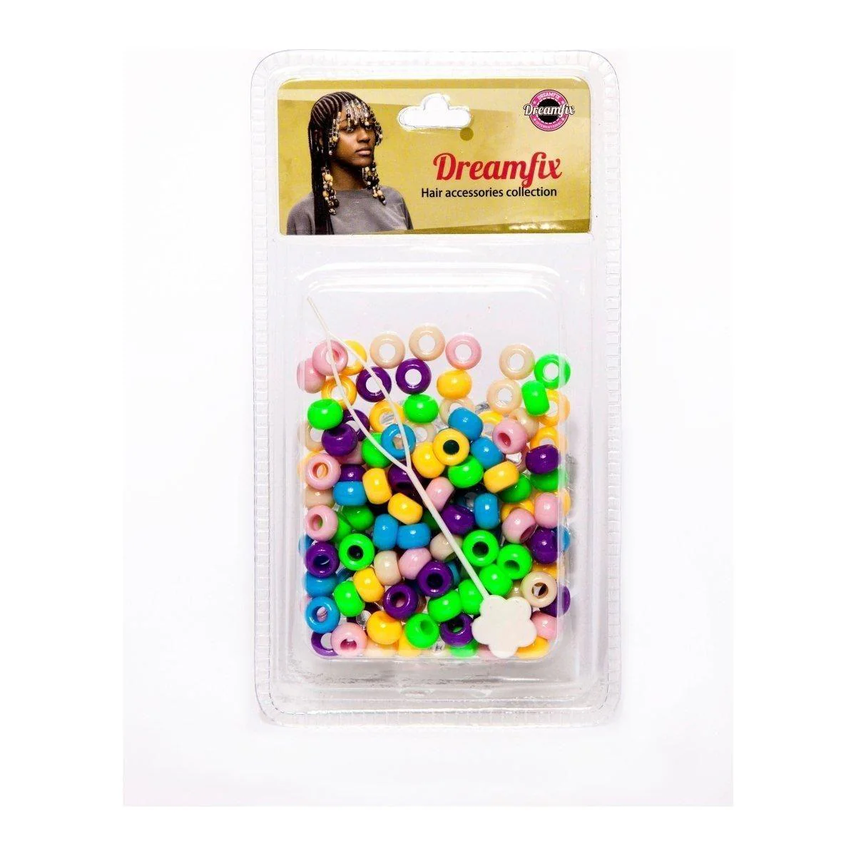 Dreamfix Plastic Hair Beads For Kids Assorted - Image 27