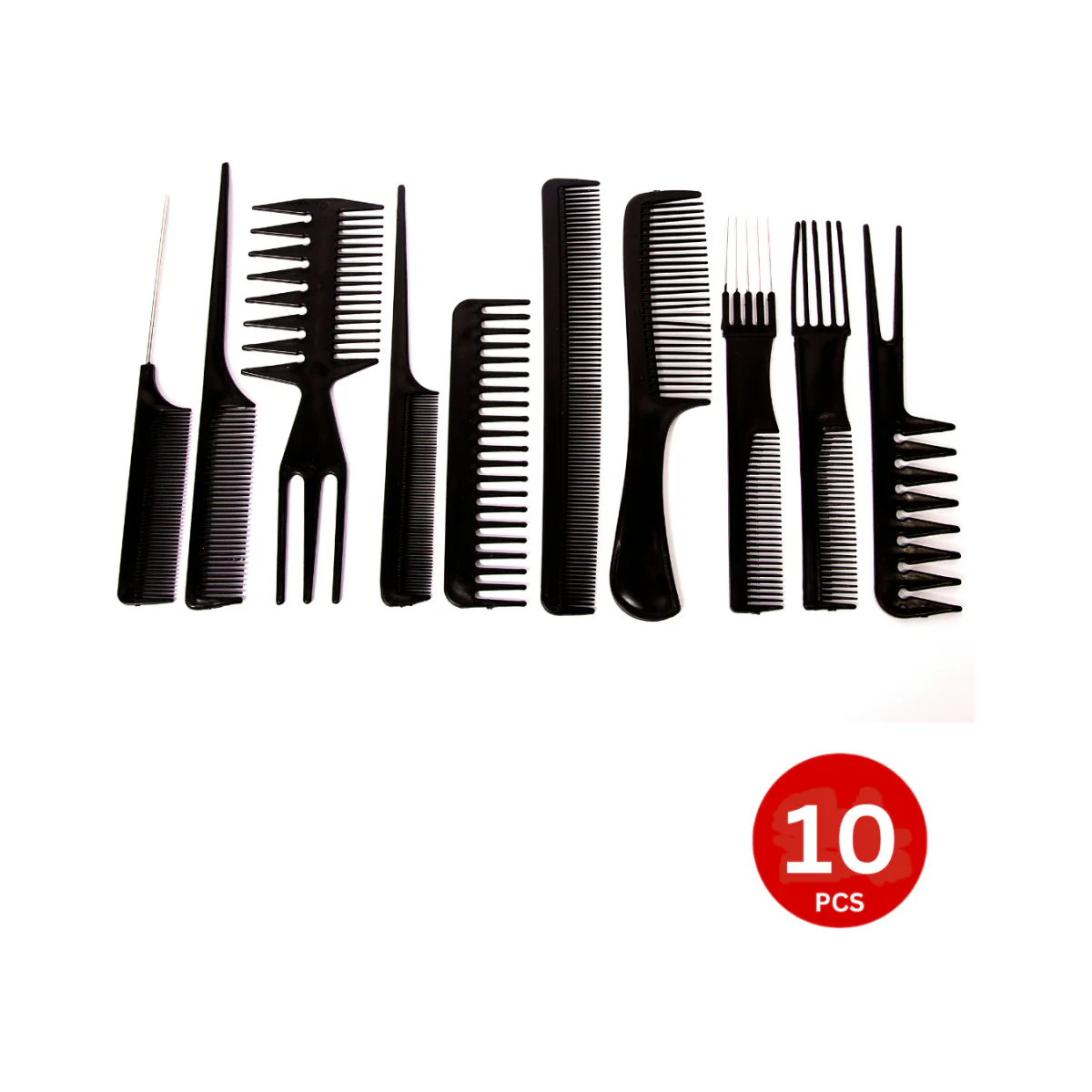 Dreamfix Rat Tail Comb Set 10pcs