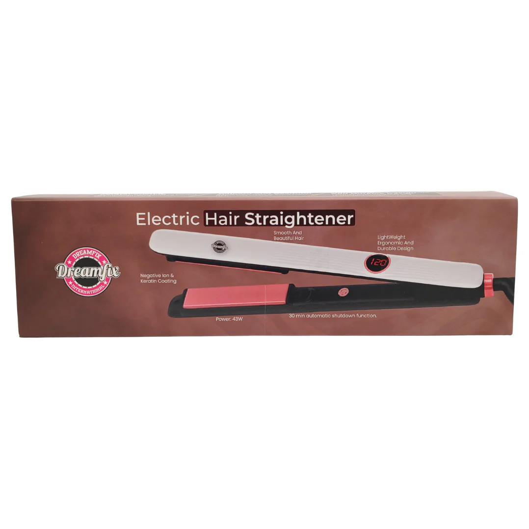 Dreamfix Salon Hair Straightener with LCD Display (White) - Image 5