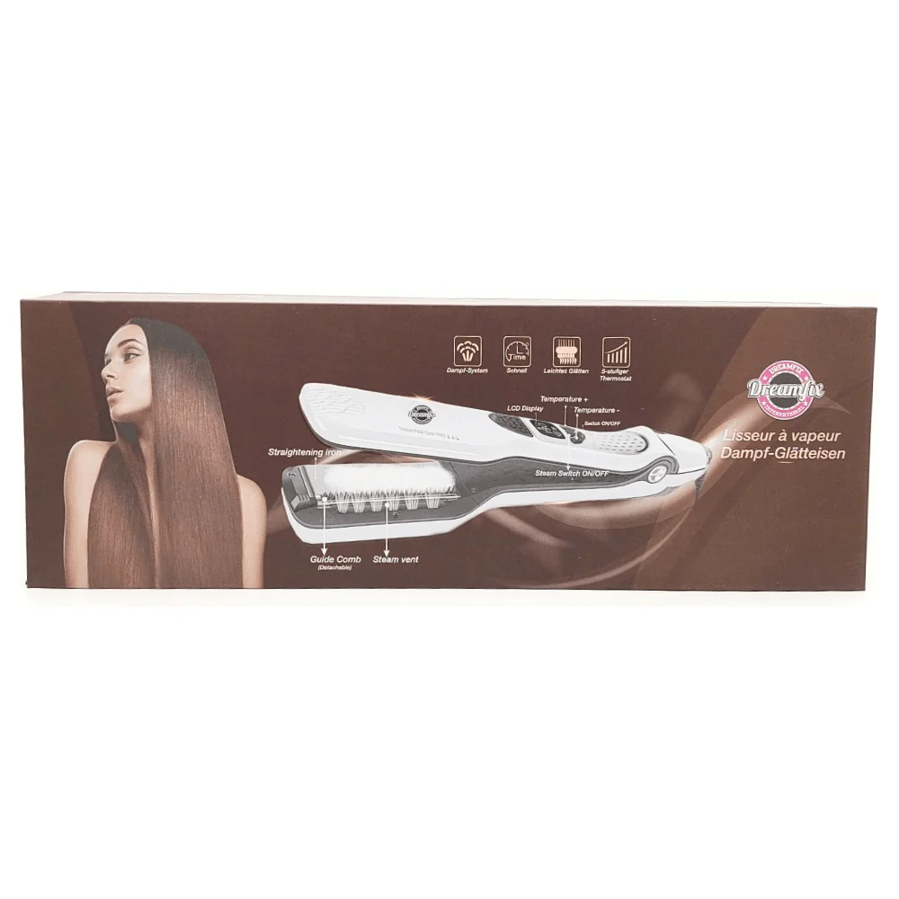 Dreamfix Steam-Infused Nano Brush Straightener (White) - Image 8