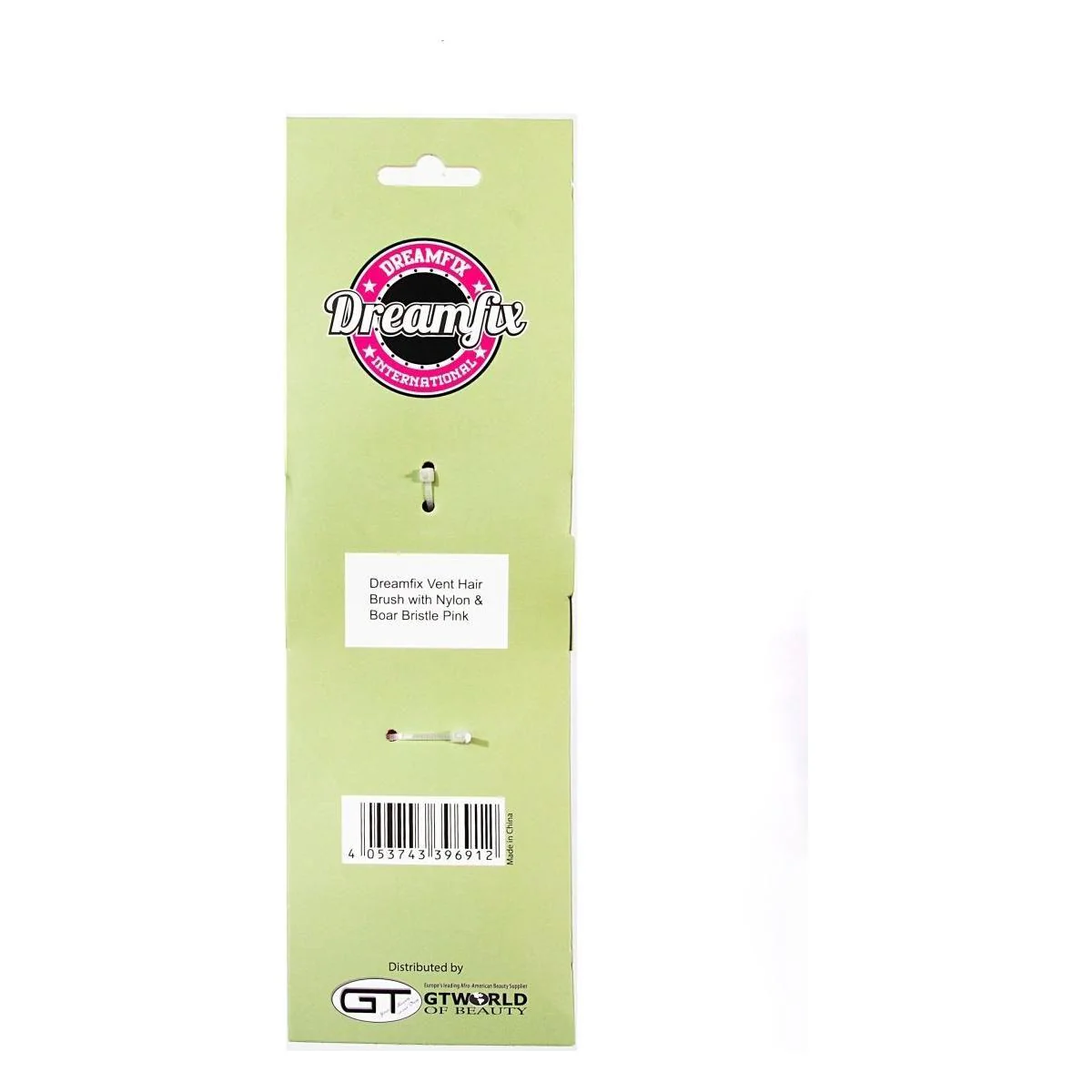 Dreamfix Vent Hair Brush w/Nylon & Boar Bristle Pink - Image 5