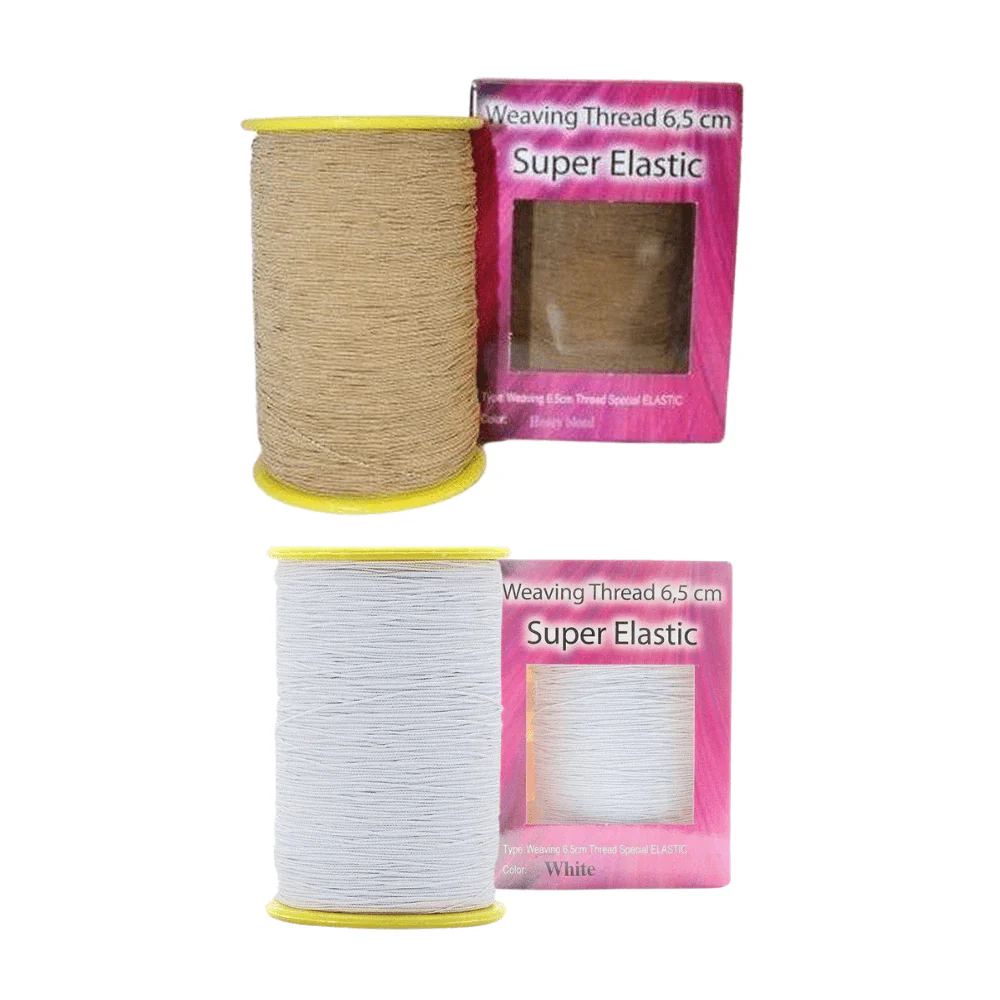 Dreamfix Weaving 6,5cm Thread SUPER ELASTIC Honey Blonde/ White