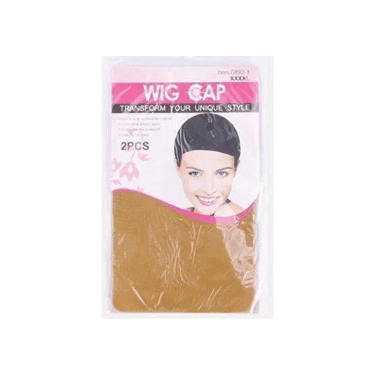 Dreamfix Wig Cap 2 pieces Per Pack Black/Brown/Dark Brown/Blonde - Image 3