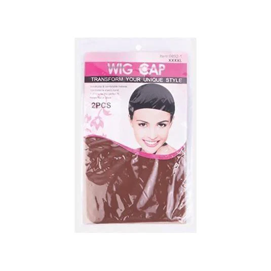 Dreamfix Wig Cap 2 pieces Per Pack Black/Brown/Dark Brown/Blonde - Image 4