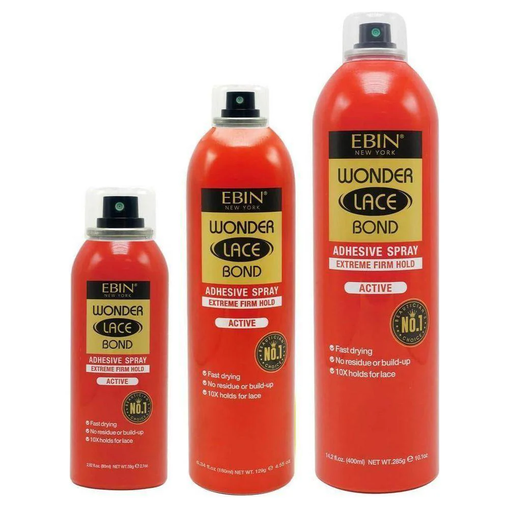 Ebin New York Wonder Lace Bond Extreme Firm Hold Spray Active 420/180/80 ml