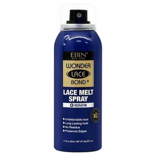 Ebin New York Wonder Lace Bond Lace Melt Spray Silk Protein/Keratin/Vitamin E 80ml - Image 3