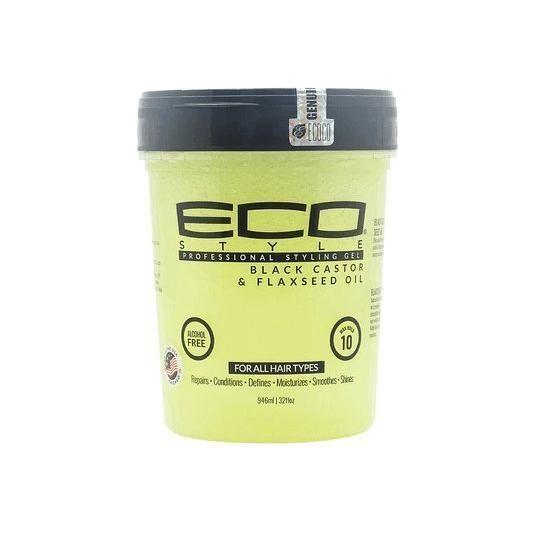 Eco Style Black Castor & Flaxseed Oil Gel 80oz/32oz/16oz/8oz - Image 3