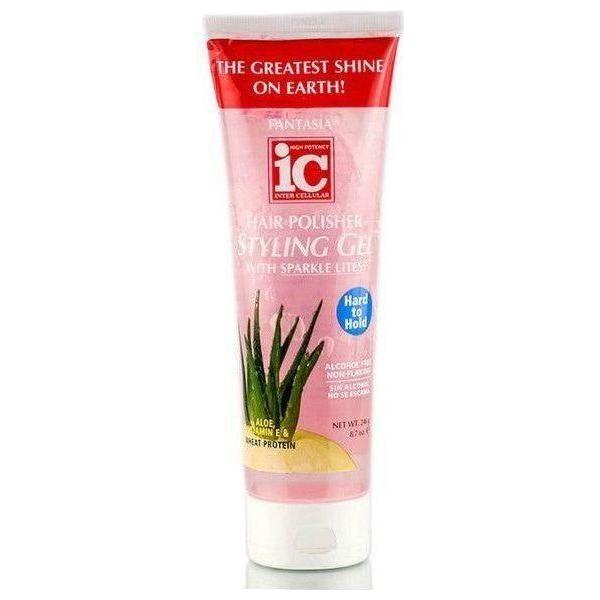 ic Fantasia Hair Polisher Styling Gel with Sparkle Lites Hard to Hold 257ml