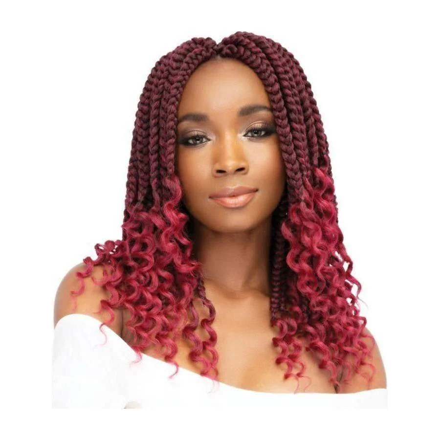 Janet Collection Box Braid Curly Finish 12" Synthetic Hair
