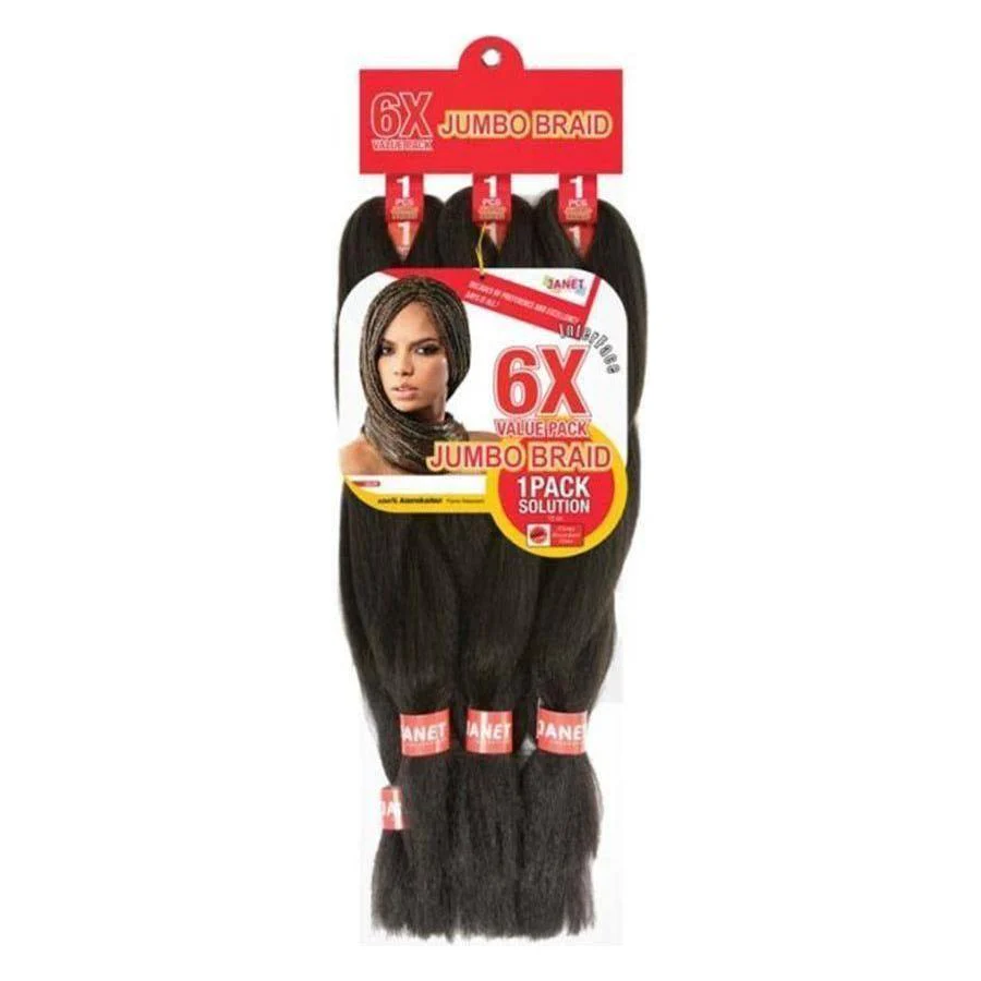 Janet Collection Jumbo Braid 6x, Value Pack, 1 Pack Solution Synthetic Hair - Image 3