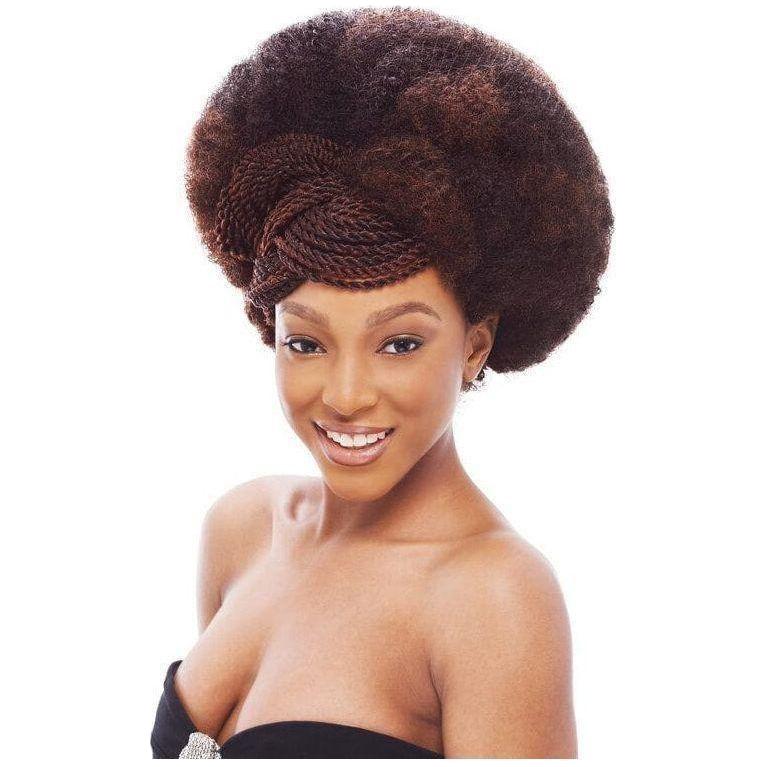 Janet Collection Noir 2X Afro Kinky Bulk 24" 100% Kanekalon Fiber - Image 4