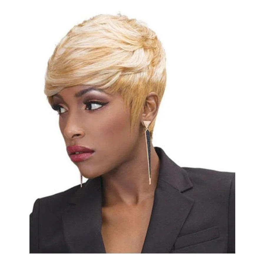 Janet Collection Pixie Cut 38pcs + 8"(4pcs) 100% Virgin Echthaar - Image 2