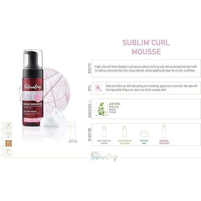 KAIRLY Naturalong Sublim'Curl Mousse 150 ml /5.8Fl oz - Image 3