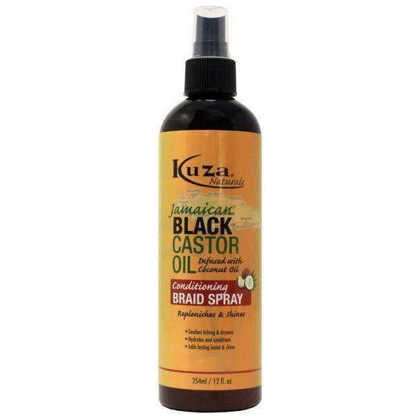 Kuza Jamaican Black Castor Oil Conditioning Braid Spray 12 Oz