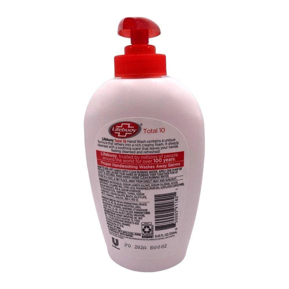 Lifebuoy Hand Wash Pump Total 10 250ml - Image 2