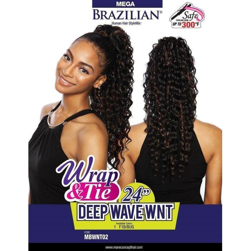 Mega Brazilian Wrap-N Deep Wave Wint 24" - Blended Human Hair