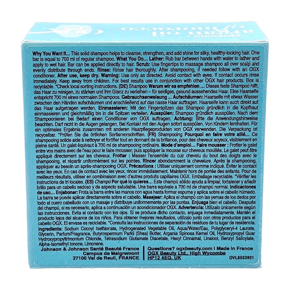 OGX Argan Oil Of Morocco Shampoo Bar 80 g - Image 2