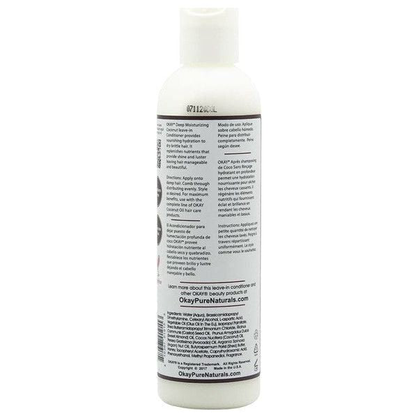 Okay Coconut Leave-In Conditioner Deep Moisturizing 237ml - Image 2
