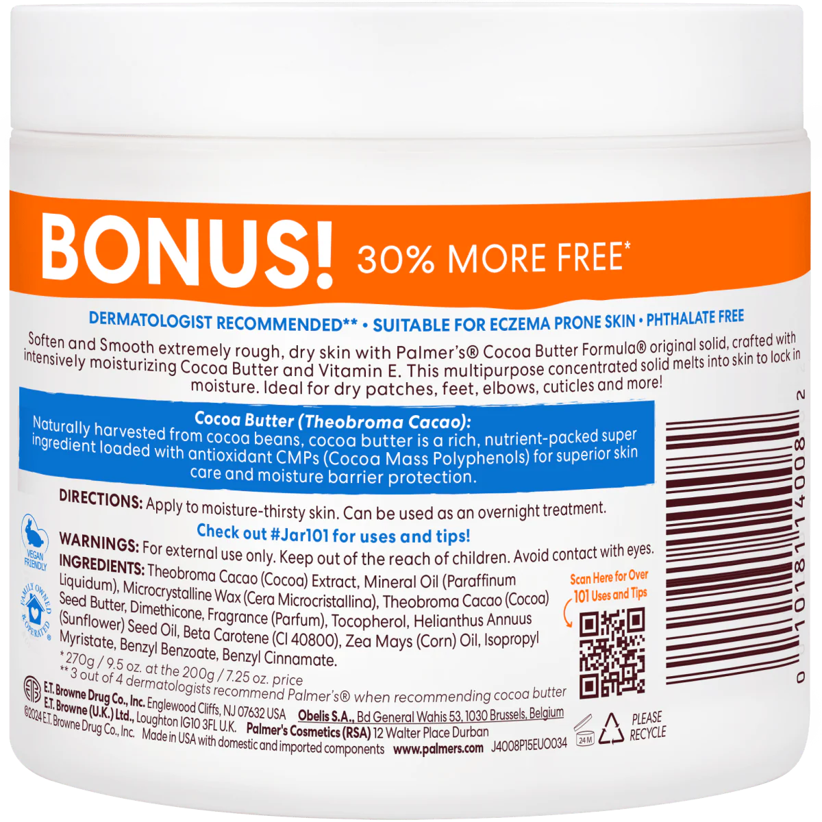 Palmer's Cocoa Butter Formula with Vitamin E Skin Cream (100/200/270)g - Image 6