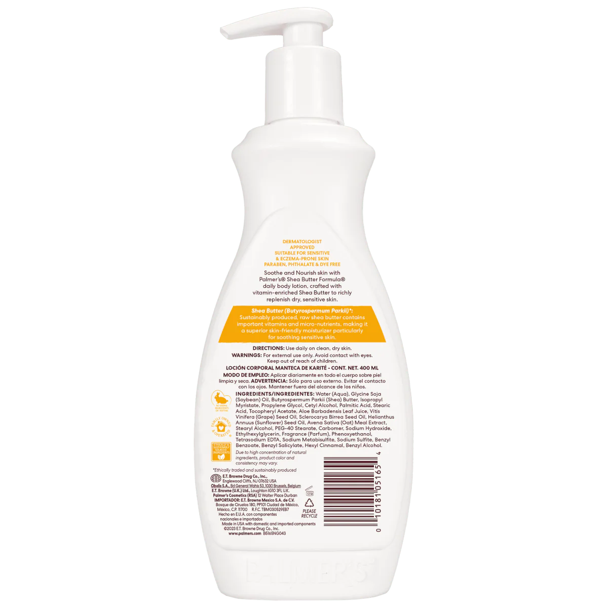Palmer's Shea Formula Raw Shea Body Lotion 250ml/400ml - Image 4