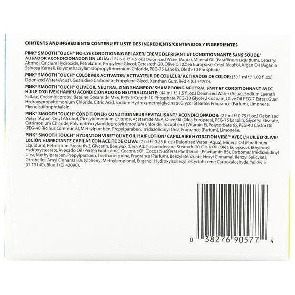 Pink Smooth Touch Olive Oil No-Lye Relaxer Kit Regular - Image 4