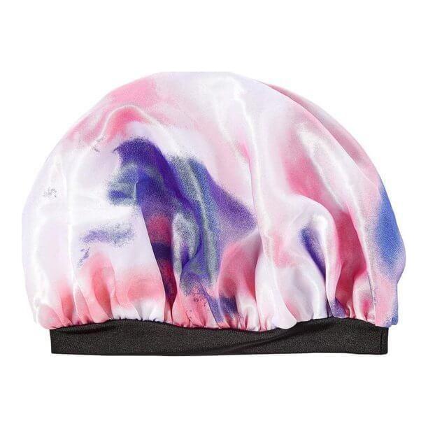 Red By Kiss Kids Satin Bonnet - Tie Dye Pink/Purple - Image 3